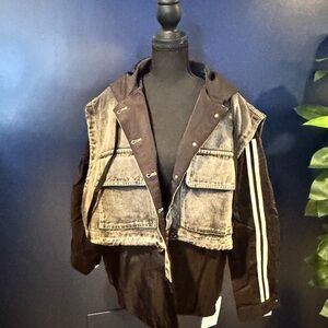 Stylish Black and Gray Women’s Jacket